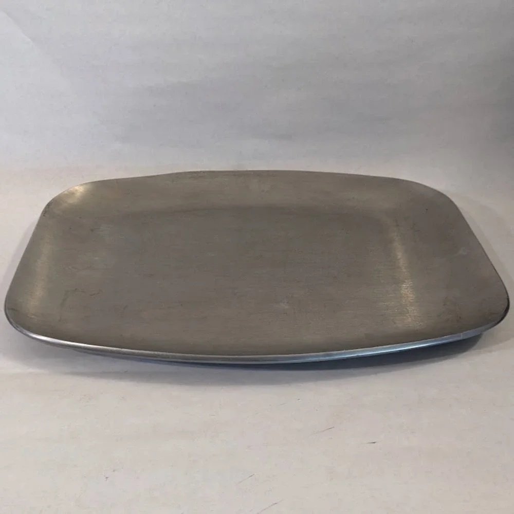 Vtg Gladmark Burbank Teak Wood Aluminum Steak Sizzler Platter Tray MCM Vintage